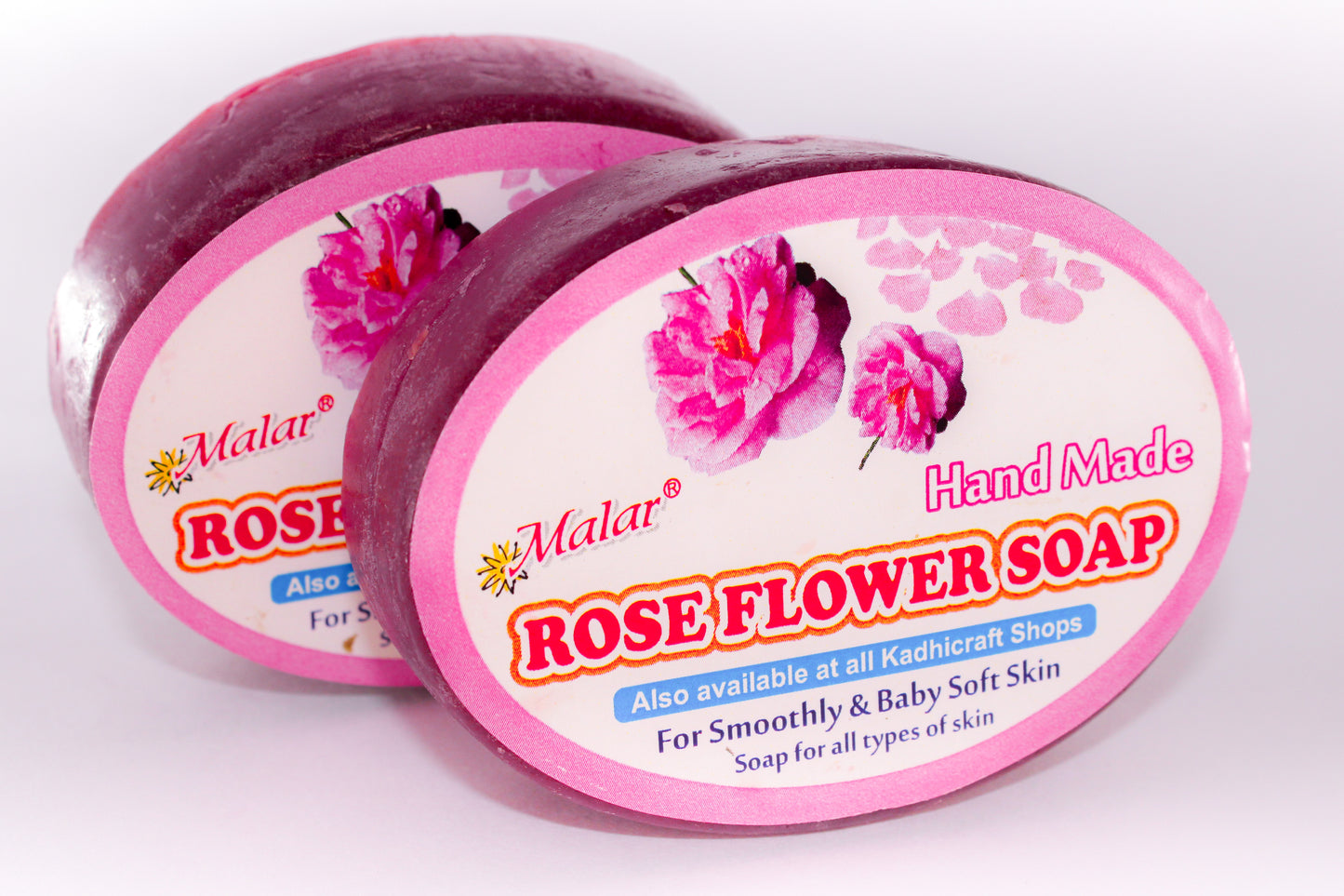 Rose flower soap (pack of 2)