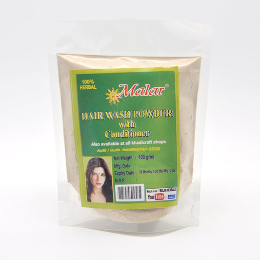 Hair wash powder with conditioner