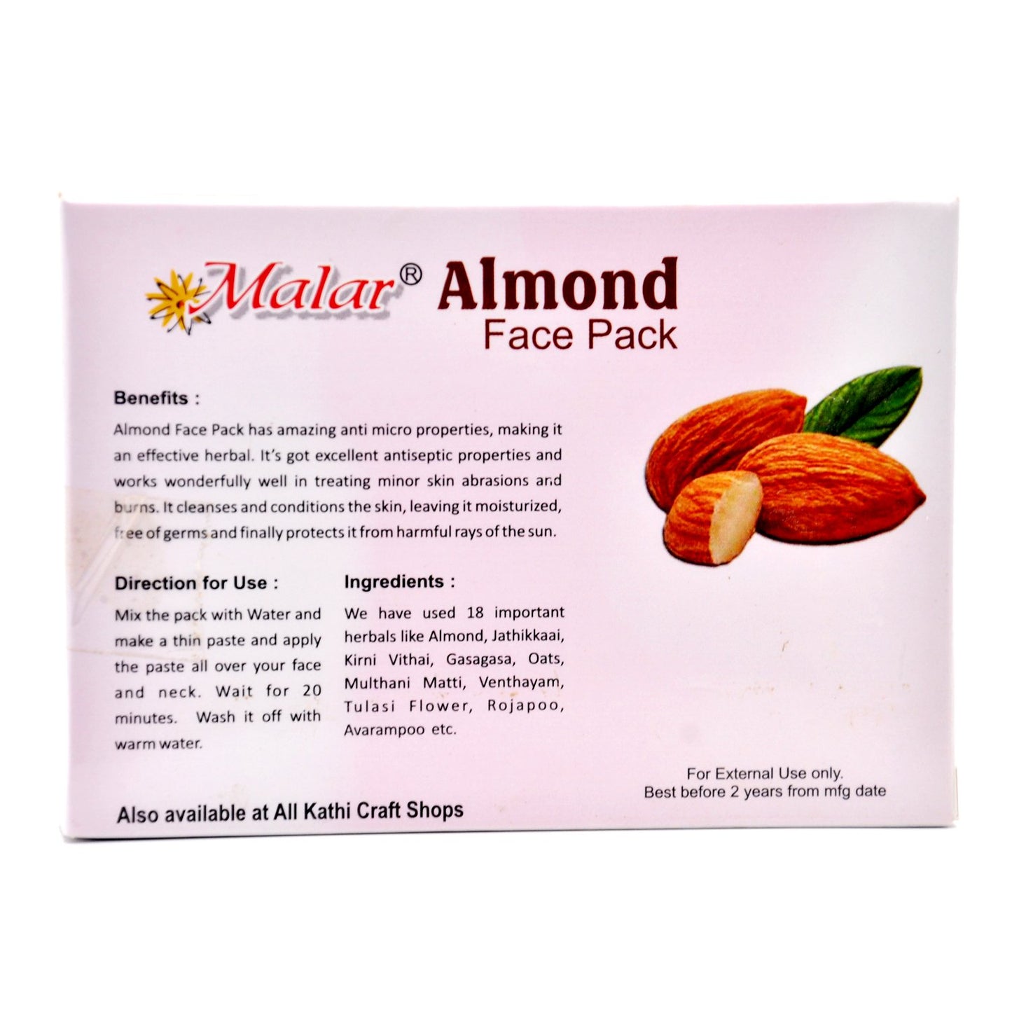 Almond face pack