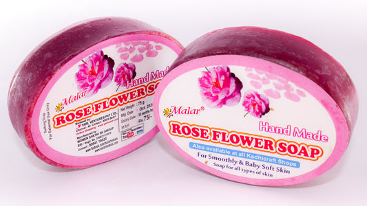 Rose flower soap (pack of 2)